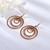 Picture of Bling Holiday Rose Gold Plated Dangle Earrings