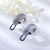 Picture of Featured White Gunmetal Plated Stud Earrings for Girlfriend