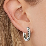 Picture of Delicate Cubic Zirconia Small Huggie Earrings
