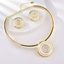 Show details for Fast Selling Multi-tone Plated Zinc Alloy 2 Piece Jewelry Set For Your Occasions