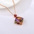 Picture of Rose Gold Plated Colorful Pendant Necklace at Super Low Price