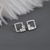 Picture of 925 Sterling Silver White Stud Earrings in Flattering Style