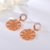 Picture of New Season Rose Gold Plated Big Dangle Earrings Factory Direct