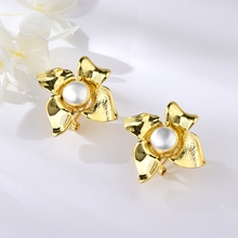 Show details for Attractive White Big Big Stud Earrings For Your Occasions