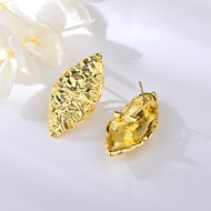 Picture of Dubai Gold Plated Big Stud Earrings Online Only