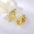Picture of Dubai Gold Plated Big Stud Earrings Online Only