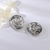 Picture of Dubai Platinum Plated Big Stud Earrings with Worldwide Shipping