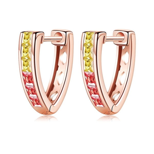 Picture of 925 Sterling Silver Colorful Small Hoop Earrings at Unbeatable Price
