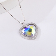 Show details for Buy Platinum Plated Small Pendant Necklace with Wow Elements