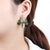 Picture of Irresistible Green Big Dangle Earrings As a Gift