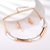 Picture of New Medium Rose Gold Plated 2 Piece Jewelry Set