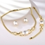 Show details for Attractive Gold Plated Zinc Alloy 3 Piece Jewelry Set For Your Occasions