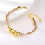 Show details for Great Value Multi-tone Plated Medium Fashion Bracelet with Member Discount