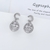 Picture of Shop Platinum Plated White Dangle Earrings with Wow Elements