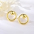 Picture of Designer Gold Plated Zinc Alloy Stud Earrings with Easy Return