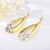 Picture of Hot Selling Gold Plated Big Dangle Earrings with No-Risk Refund