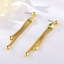 Show details for Distinctive Gold Plated Dubai Dangle Earrings with Low MOQ
