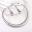 Show details for Good Big Platinum Plated 2 Piece Jewelry Set