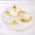 Picture of Nickel Free Gold Plated Zinc Alloy 3 Piece Jewelry Set with No-Risk Refund