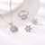 Picture of Bling Small White 3 Piece Jewelry Set