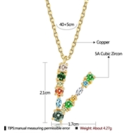 Picture of Fancy Small Gold Plated Pendant Necklace