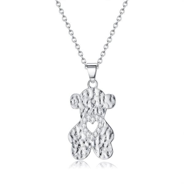 Picture of Delicate Cubic Zirconia Pendant Necklace of Original Design