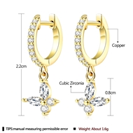 Picture of Charming White Copper or Brass Small Hoop Earrings As a Gift