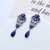 Picture of Copper or Brass Blue Dangle Earrings from Reliable Manufacturer