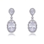 Show details for Hypoallergenic Platinum Plated Big Dangle Earrings with Easy Return