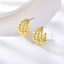 Show details for Eye-Catching Gold Plated Dubai Stud Earrings with Member Discount