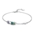 Picture of Hypoallergenic Platinum Plated Small Fashion Bracelet with Easy Return