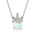 Picture of Low Cost 925 Sterling Silver Platinum Plated Pendant Necklace with Low Cost