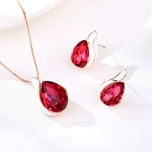 Show details for Classic Rose Gold Plated 2 Piece Jewelry Set with Fast Delivery