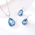 Picture of Great Artificial Crystal Rose Gold Plated 2 Piece Jewelry Set