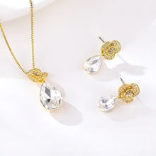 Show details for Good Artificial Crystal Zinc Alloy 2 Piece Jewelry Set