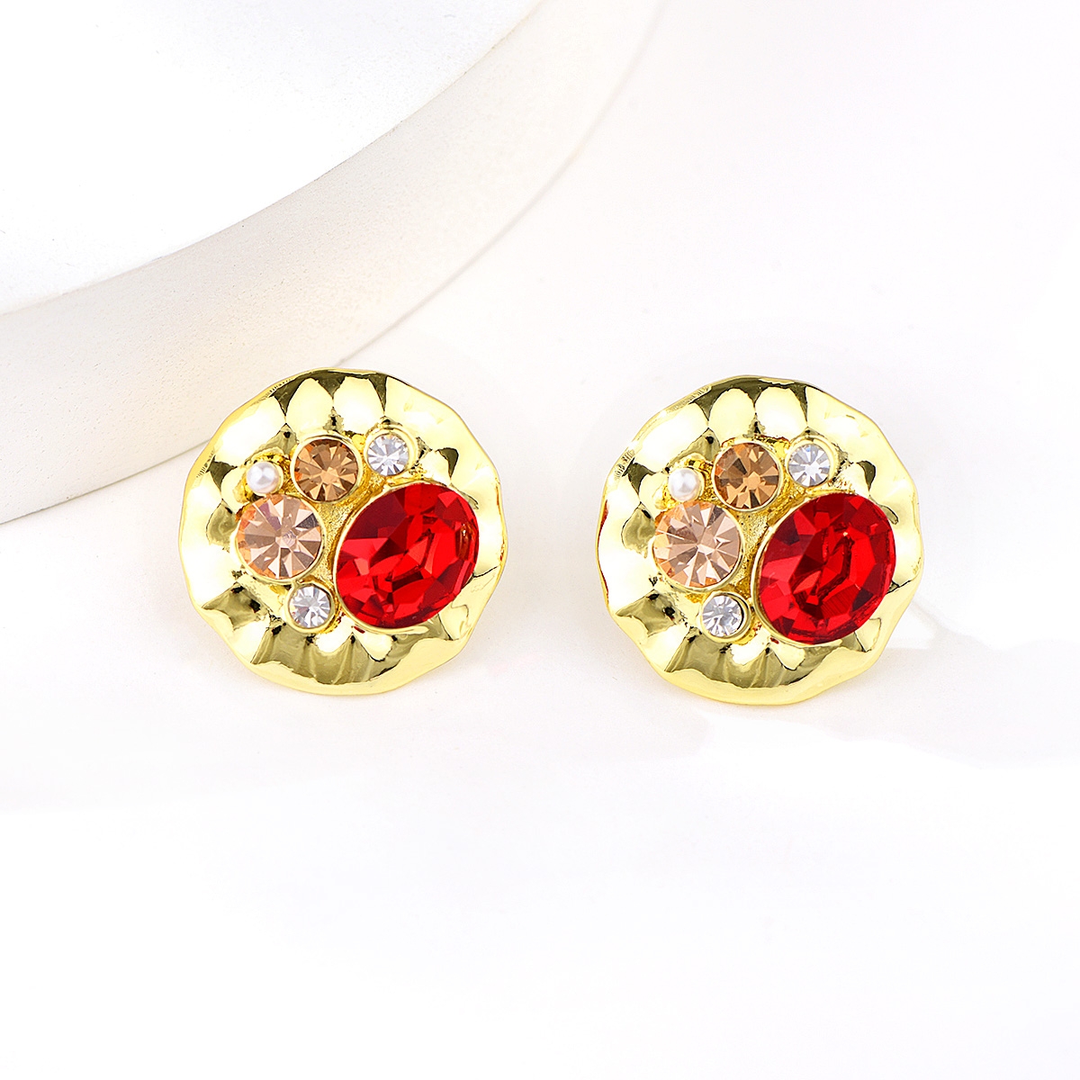 Unusual Small Zinc Alloy Stud Earrings