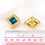 Picture of Zinc Alloy Blue Stud Earrings with Full Guarantee