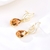Picture of Most Popular Artificial Crystal Small Dangle Earrings
