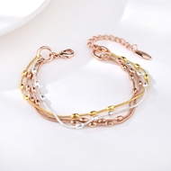Picture of Hypoallergenic Multi-tone Plated Zinc Alloy Fashion Bracelet from Certified Factory