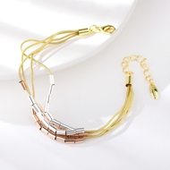 Picture of Attractive Multi-tone Plated Zinc Alloy Fashion Bracelet For Your Occasions