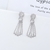 Picture of Copper or Brass Platinum Plated Dangle Earrings From Reliable Factory