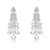 Picture of New Season White Platinum Plated Dangle Earrings with SGS/ISO Certification
