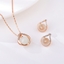 Show details for Funky Small Rose Gold Plated 2 Piece Jewelry Set