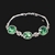 Picture of Online Shopping Platinum Plated Swarovski Element Bracelets