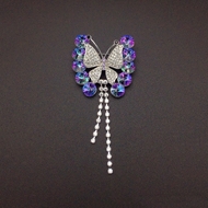 Show details for Affordable Platinum Plated Medium Brooche Best Price