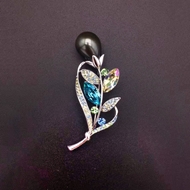 Show details for Funky Medium Swarovski Element Brooche