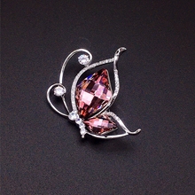 Show details for Hot Selling Pink Zinc Alloy Brooche from Certified Factory