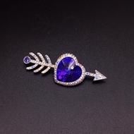 Show details for Low Cost Platinum Plated Zinc Alloy Brooche in Flattering Style