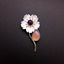 Show details for Zinc Alloy White Brooche with Fast Delivery