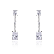 Picture of Cheap Platinum Plated Copper or Brass Dangle Earrings From Reliable Factory